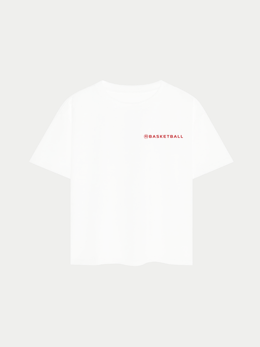 @Basketball Oversized Tee White *PRE ORDER*