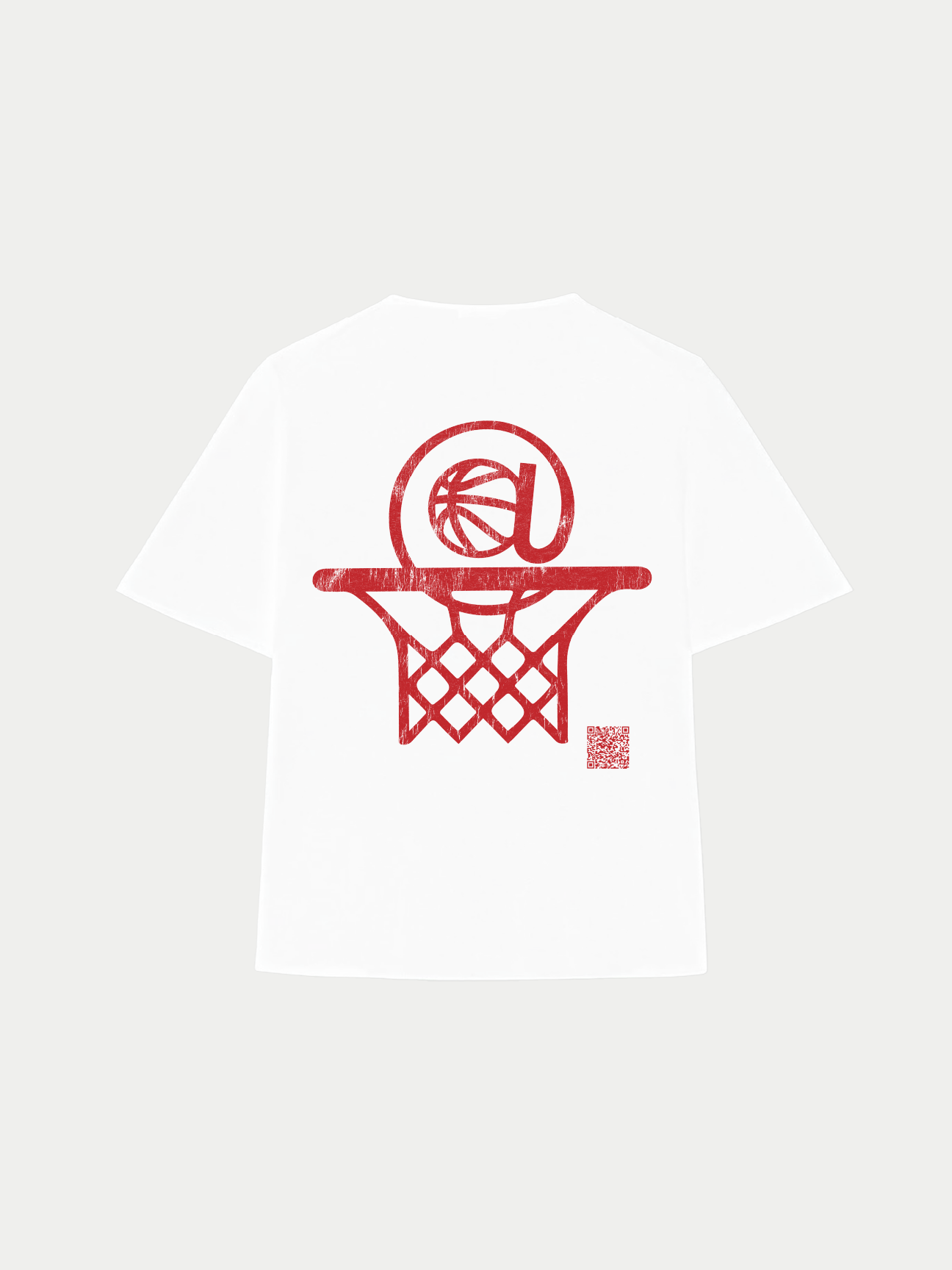 @Basketball Oversized Tee White *PRE ORDER*